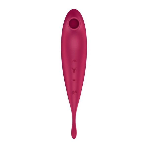 Wibrator wielofunkcyjny Twirling Pro Connect App dark red Satisfyer