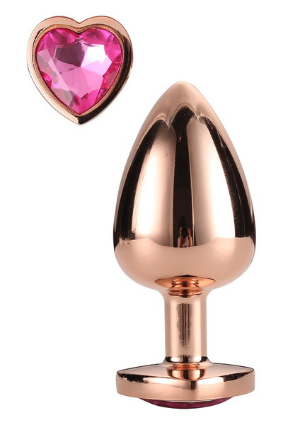 DREAMTOYS GLEAMING LOVE ROSE GOLD PLUG SMALL