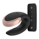 Wibrator dla par Satisfyer Double Love Black