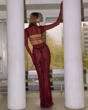 Vivien Burgundy Spódnica Xs/S Promees