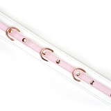 Obróżka White & Pink Fairy Goat Leather Collar Liebe Seele