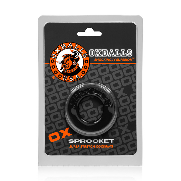 Pierścień Erekcyjny Sprocket Cockring Black Oxballs