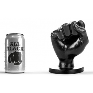 Anal plug AB93 Enrico 13 x 10.5cm All Black 