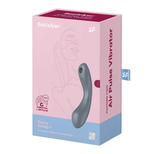 Wibrator Do Punktu G Curvy Trinity 1 Bluegrey Satisfyer