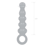 Różowe Szklane Dildo Z Uchwytem Quintessence Beaded S Anal Slider Glas