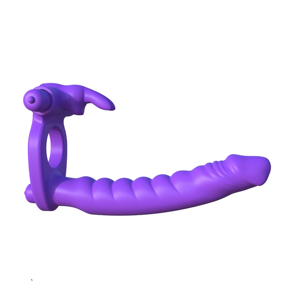  Fantasy C-Ringz Silicone Double Penetrator Rabbit