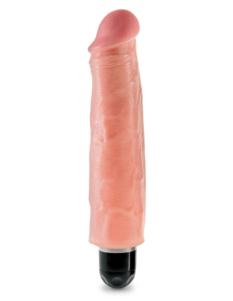 7' Vibrating Stiffy Flesh Realistyczny Wibrator Cielisty 17Cm King Cock