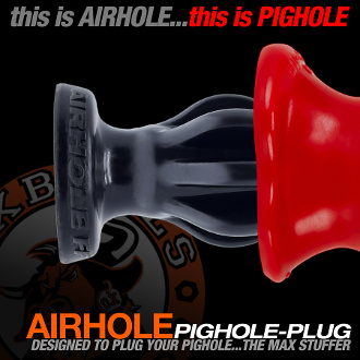  AIRHOLE-3 finned buttplug Black S Oxballs