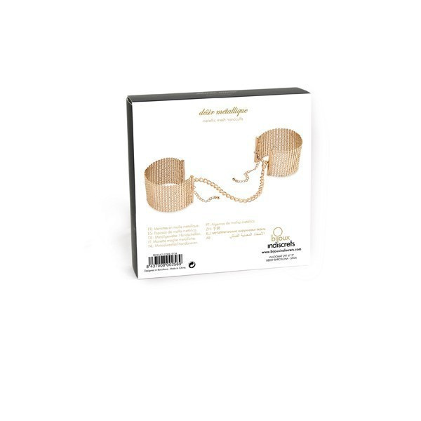 Kajdanki Desir Metallique Mesh Gold Handcuffs Bijoux Indiscrets