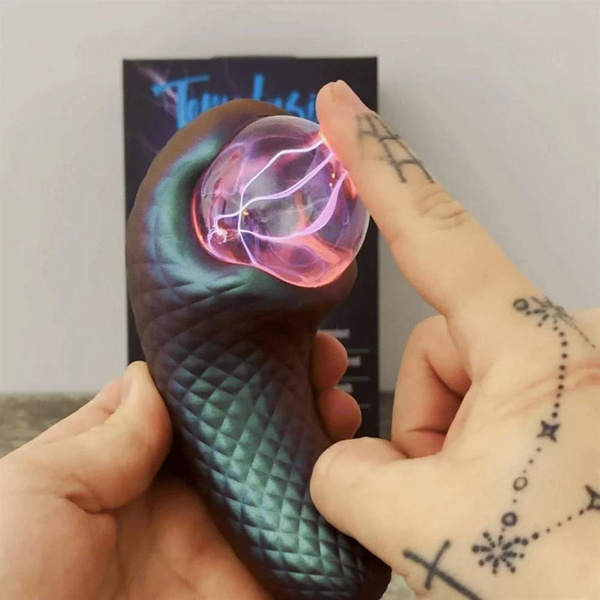 Blush Enchanted Serpent Mystical Plasma Globe Dark Millenia