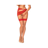 Obsessive S814 stockings red S/M