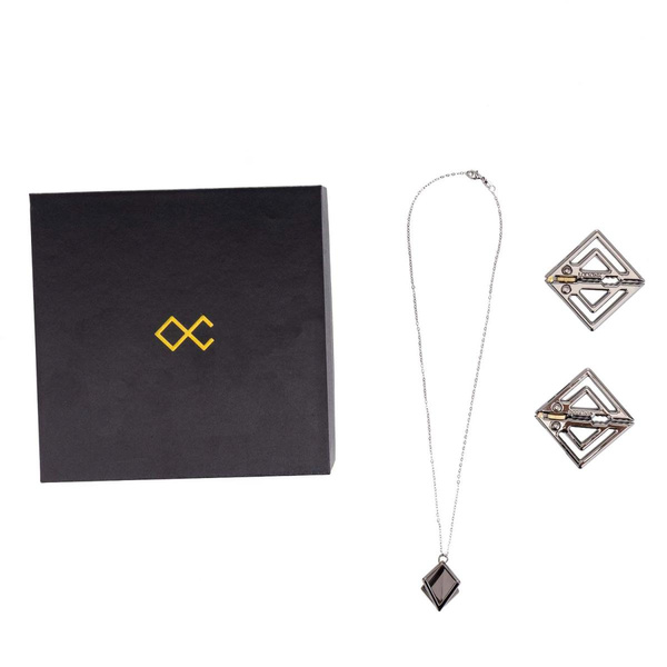 LOCKINK Adjustable Nipple Clamps with Light Pendant Grey