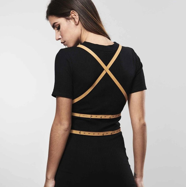 Maze Multi-way Harness Brown Bijoux Indiscrets