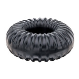 Pierścień Erekcyjny Ribbed Ring Black Perfect Fit