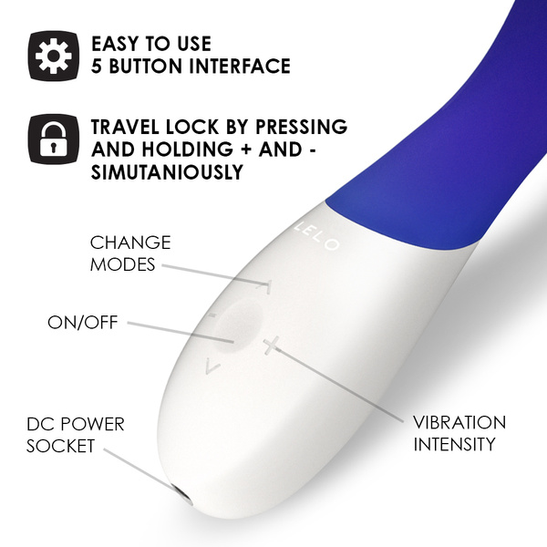 Wibrator Do Punktu G Mona Wave Midnight Blue Lelo