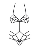 Slave body czarne S/M Obsessive