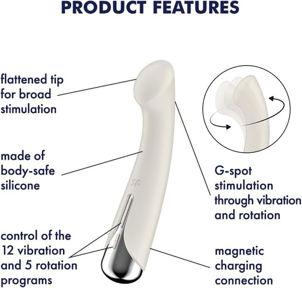 Wibrator do punktu G Spinning G-Spot 1 Beige Satisfyer
