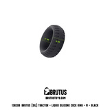 Tractor Liquid Silicone Cock Ring Black M Brutus