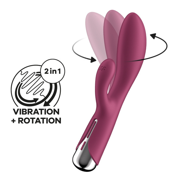 Wibrator Króliczek Spinning Rabbit 1 Red Satisfyer