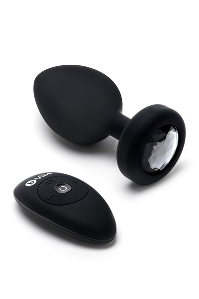 Vibrating Jewel Plug Xxl Black b-Vibe