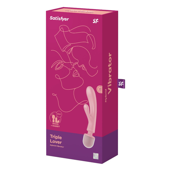 Dwustronny Wibrator Triple Lover Pink Satisfyer