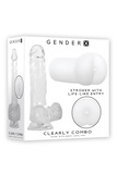 Zestaw Dildo I Masturbator Clearly Combo Gender X