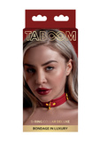 Taboom D-Ring Collar Deluxe Red
