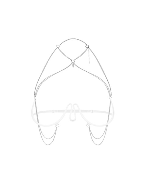 Bust harness Lustique White S/M/L Obsessive Premium