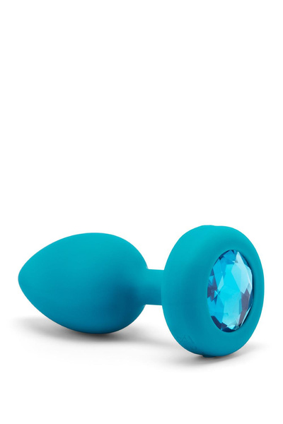 Korek analny Vibrating Jewel Plug S/M Teal b-Vibe