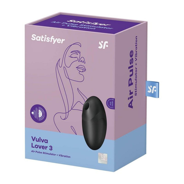 Satisfyer Vulva Lover 3 Clitoral Stimulator Black