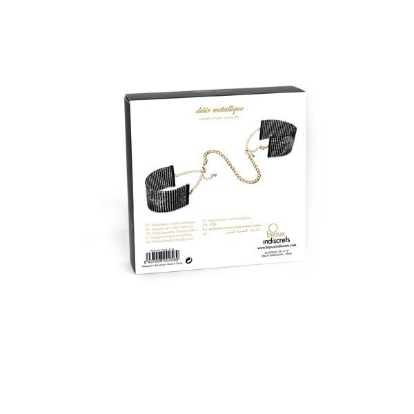 Desir Metallique Mesh Black Handcuffs Bijoux Indiscrets