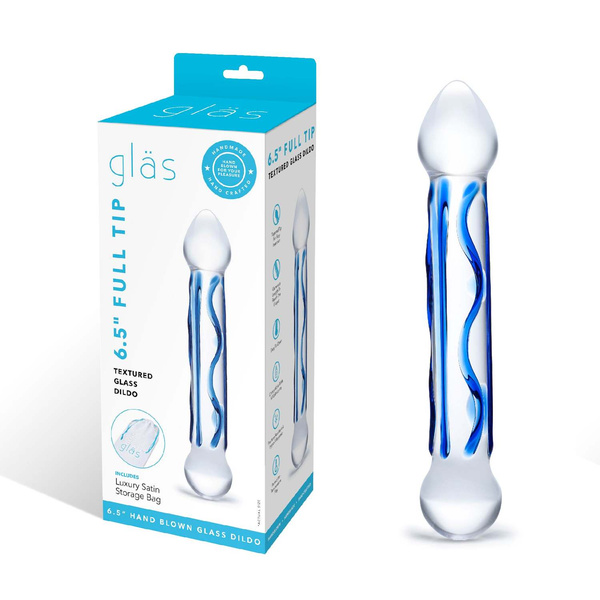 Szklane Dildo Ze Stymulującą Teksturą Full Tip Textured S Dildo Glas