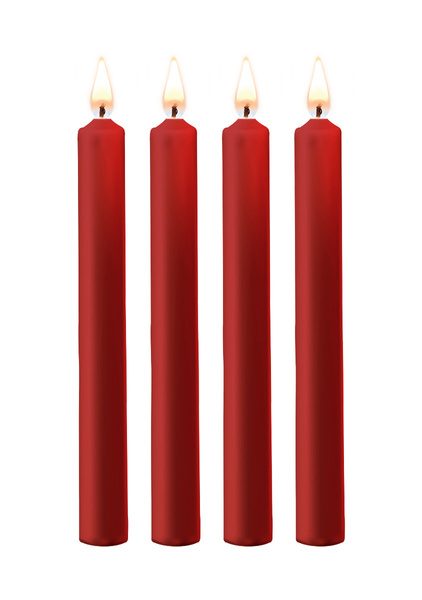 Ouch! Teasing Wax Candles Large 4-pack Red