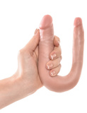 Podwójne Dilda Cieliste 34Cm U-Shaped Small Double Trouble King Cock