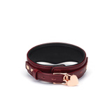 Obróżka Ze Smyczą Wine Red Curved Collar Liebe Seele