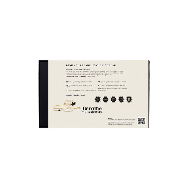 BDSM Luminious Pearl Leash And Collar Guilty Pleasure