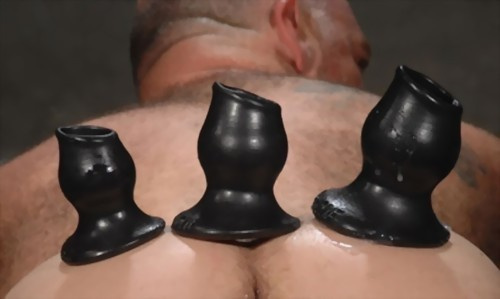 Pig-Hole Fuckplug Tar Black X-LARGE Oxballs