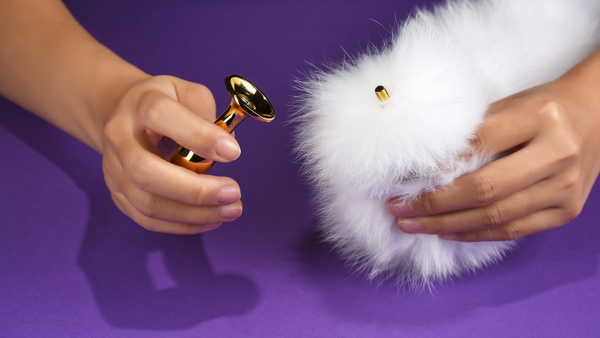 Detachable Metal Plug With Fox Tail Upko Fox Fur Tail Small Butt Plug UPKO