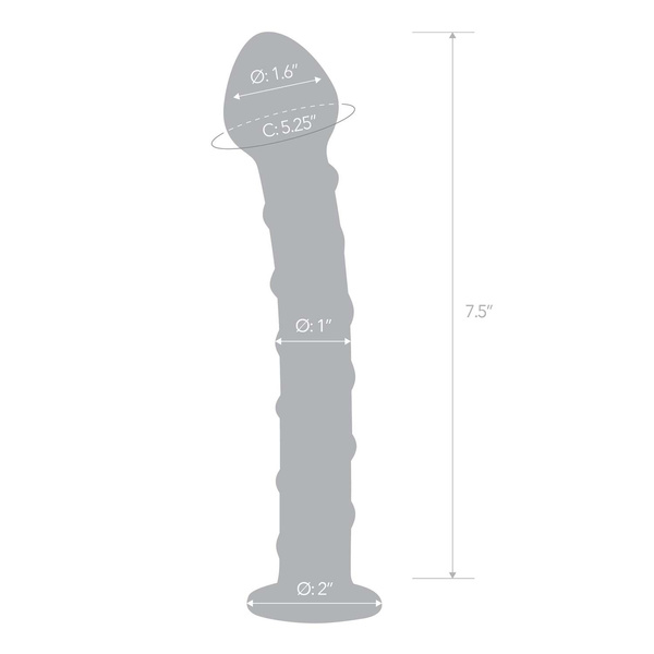 Szklane Dildo Z Niebieską Spiralą Dookoła Blue Spiral S Dildo Glas