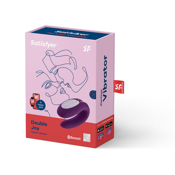 Wibrator Dla Par Double Joy Violet With App Satisfyer