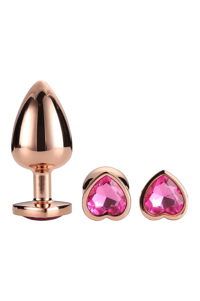 DREAMTOYS GLEAMING LOVE ROSE GOLD PLUG SET