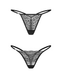 Clara 2-Pack Thongs S/M Obsessive
