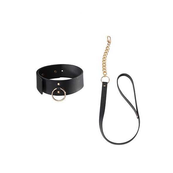 Obróżka ze smyczą Maze Wide Choker & Leash Bijoux Indiscrets