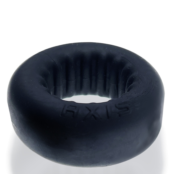 Pierścień erekcyjny Axis Rib Griphold Cockring Ice Black Oxballs
