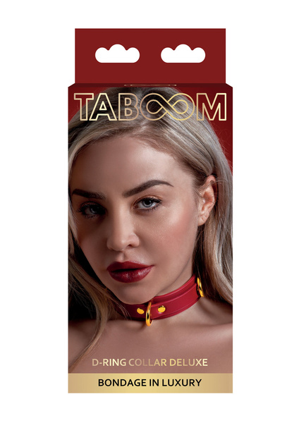 Taboom D-Ring Collar Deluxe Red