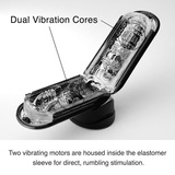 Masturbator Flip Zero Electronic Vibration Black Tenga