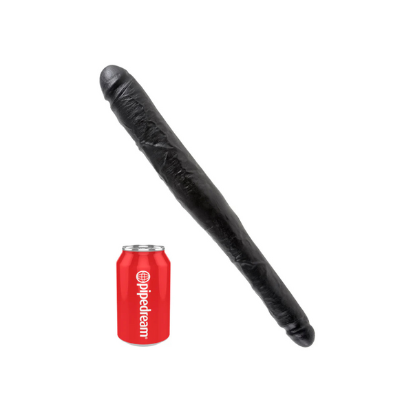 Dildo 41Cm King Cock Tapered Double Black Pipedream