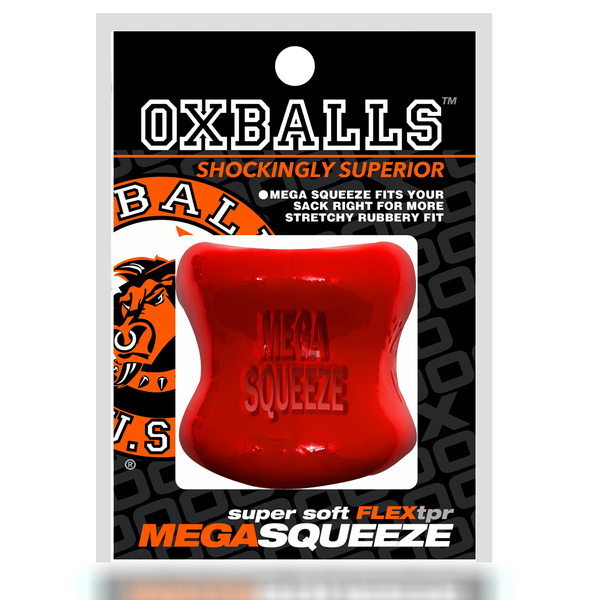 Rozciągacz jąder Mega Squeeze Ergofit Ballstretcher Red Oxballs 