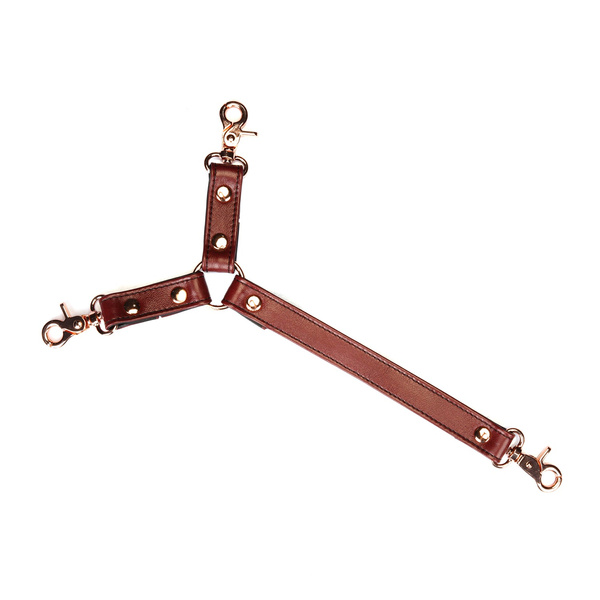 Liebe Seele Wine Red Collar and Wrist Restraint Harness