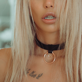 Obróżka 1-Strap Collar Black/Rose Gold Kinky Diva